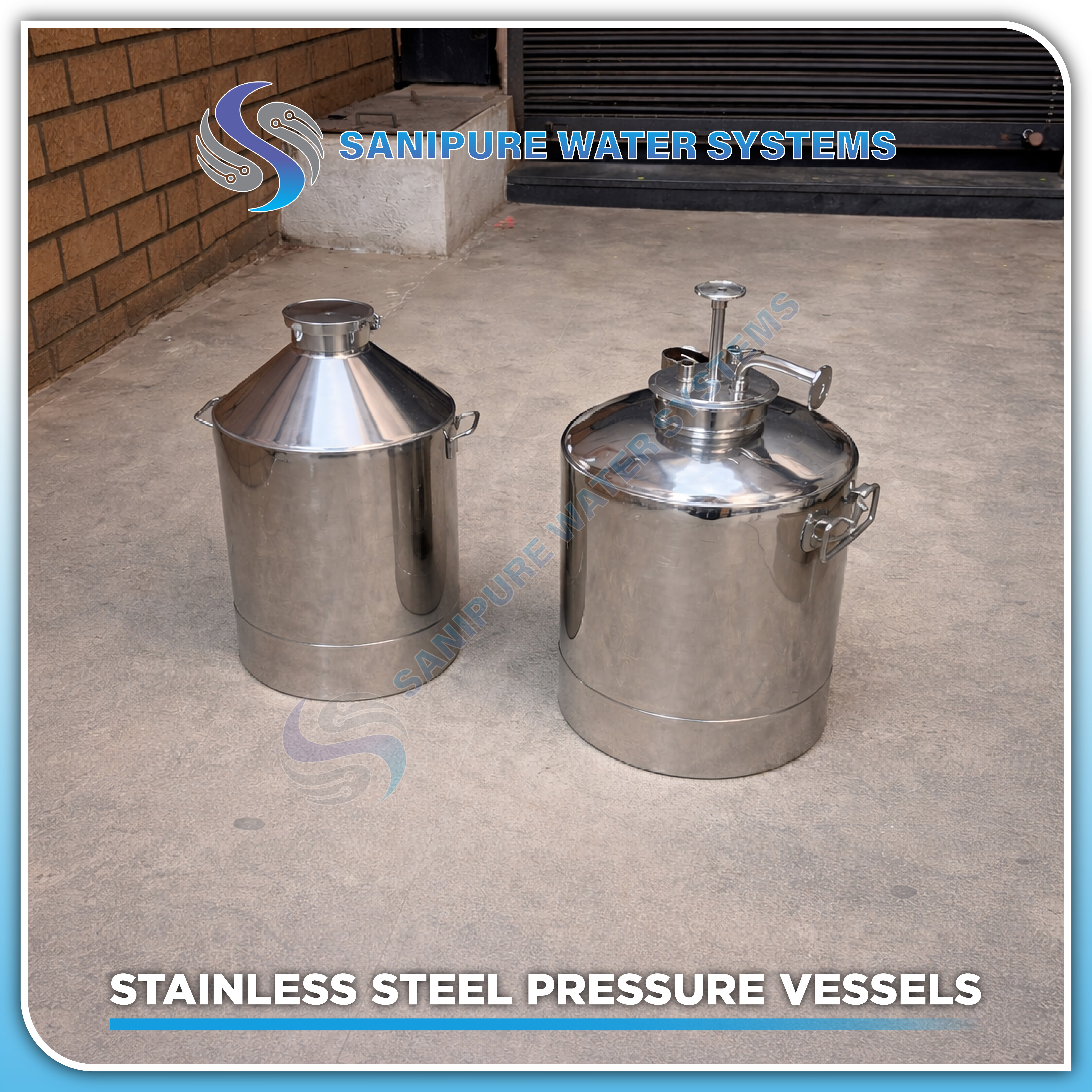 SS 316 stainless steel pressure vessel for pharmaceutical and industrial process operations